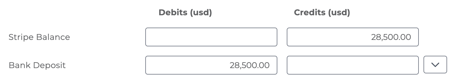 Example payout mapping