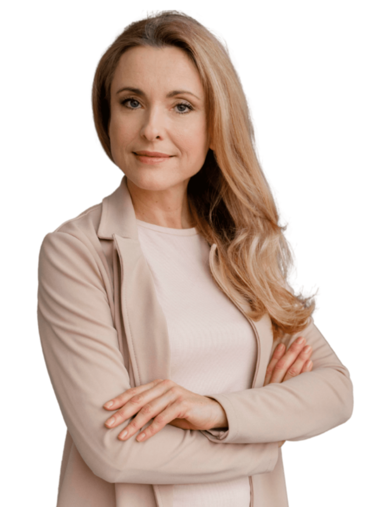 Woman crossing arms