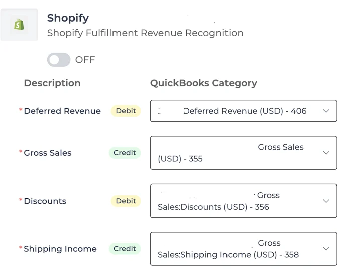 Shopify revenue recognition
